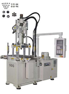 고 보안 55톤 수직 플라스틱 주사  Molding 기계와 더블 슬라이드