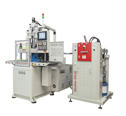 수직 이중 슬라이드 LSR 주사 Molding 머신 T 타입 고무 막대기